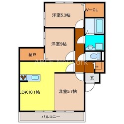 サニーコート田代の物件間取画像